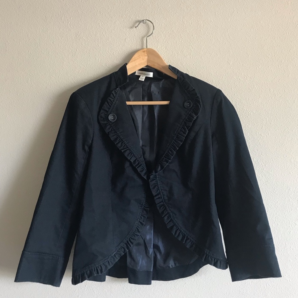 Ruffle Blazer